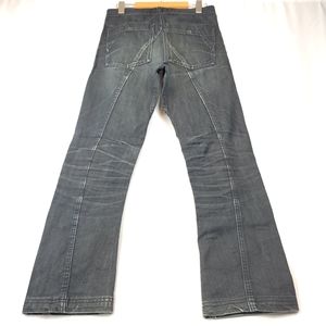 Tap A L'oeil black distressed wash biker Jean